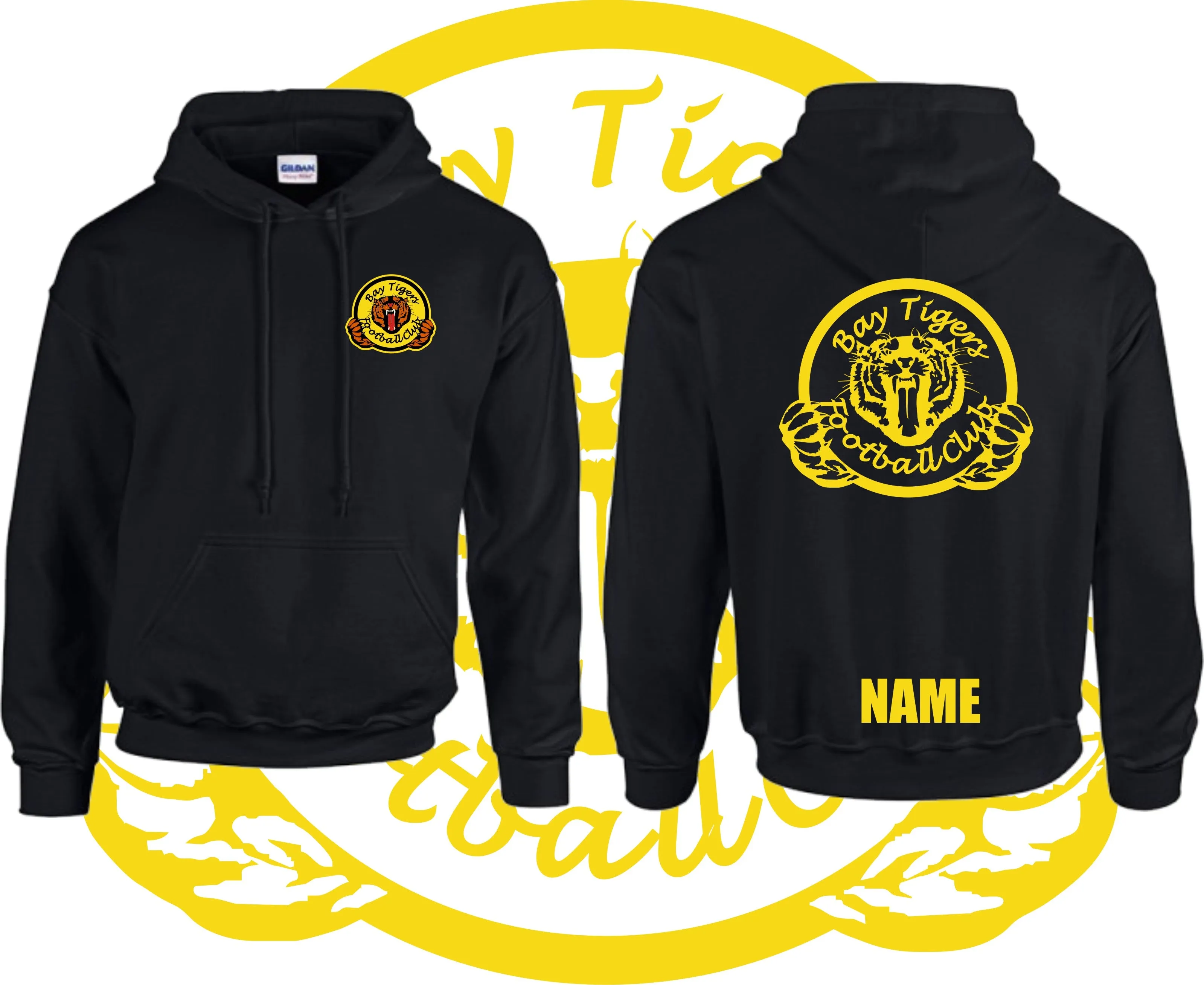 Bay Tigers Football Hoodie