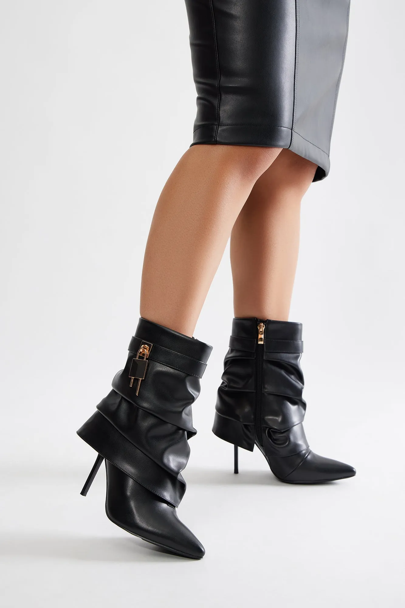 Bodie Overlay Booties - Black
