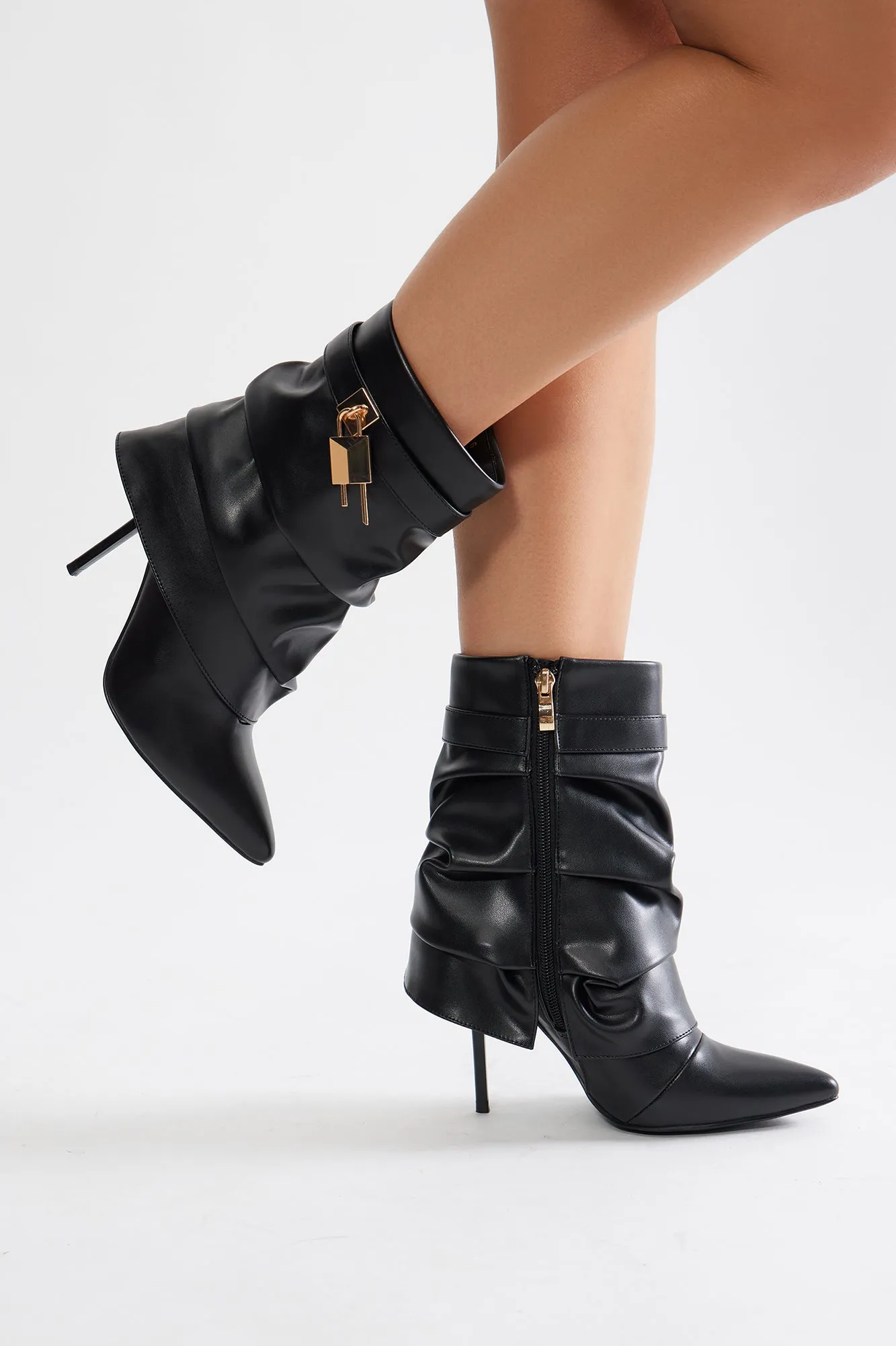 Bodie Overlay Booties - Black