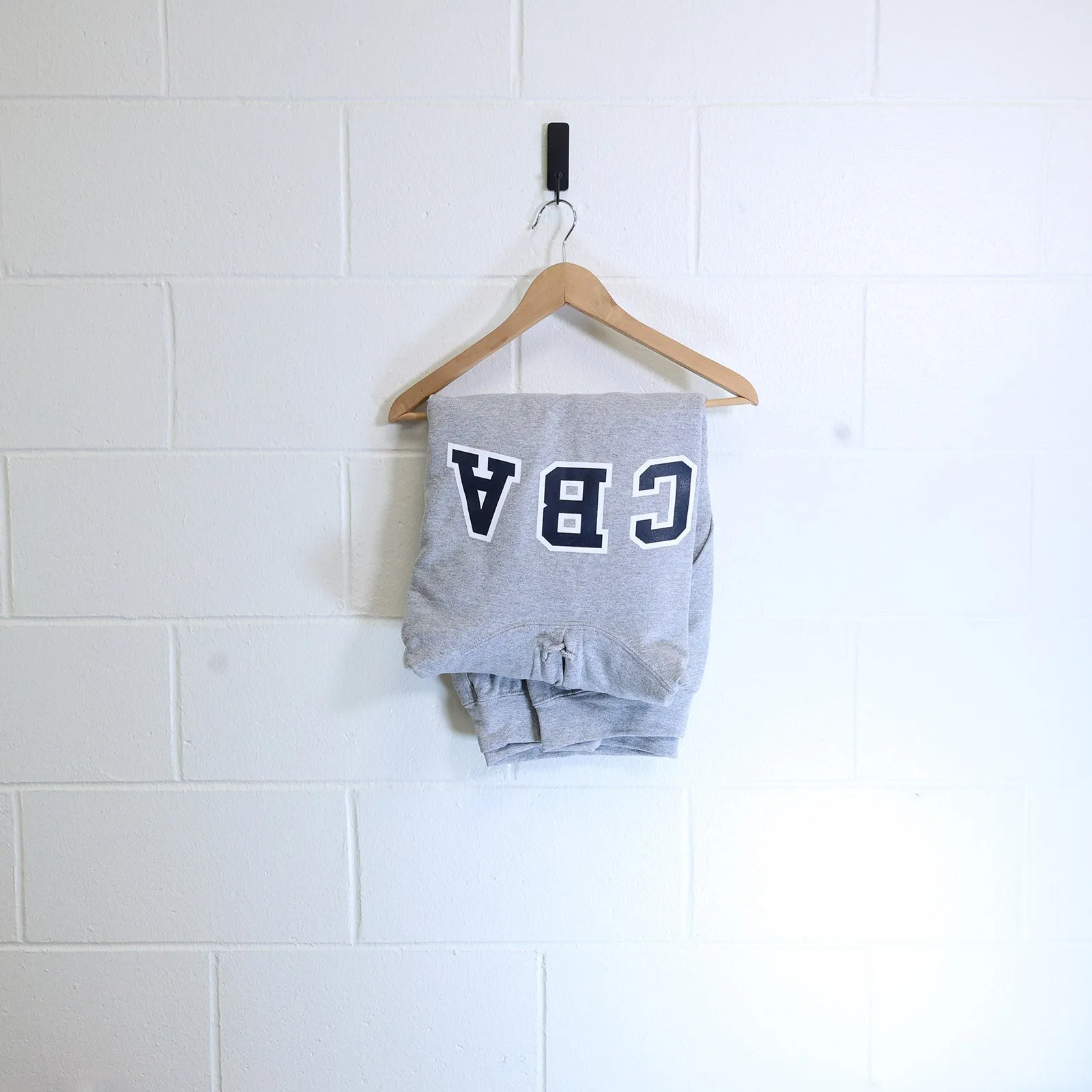 CBA Outlined in White Grey Hoodie