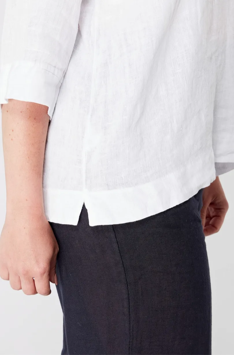 Luca Vanucci shirt 1425, collared linen (2 colors)