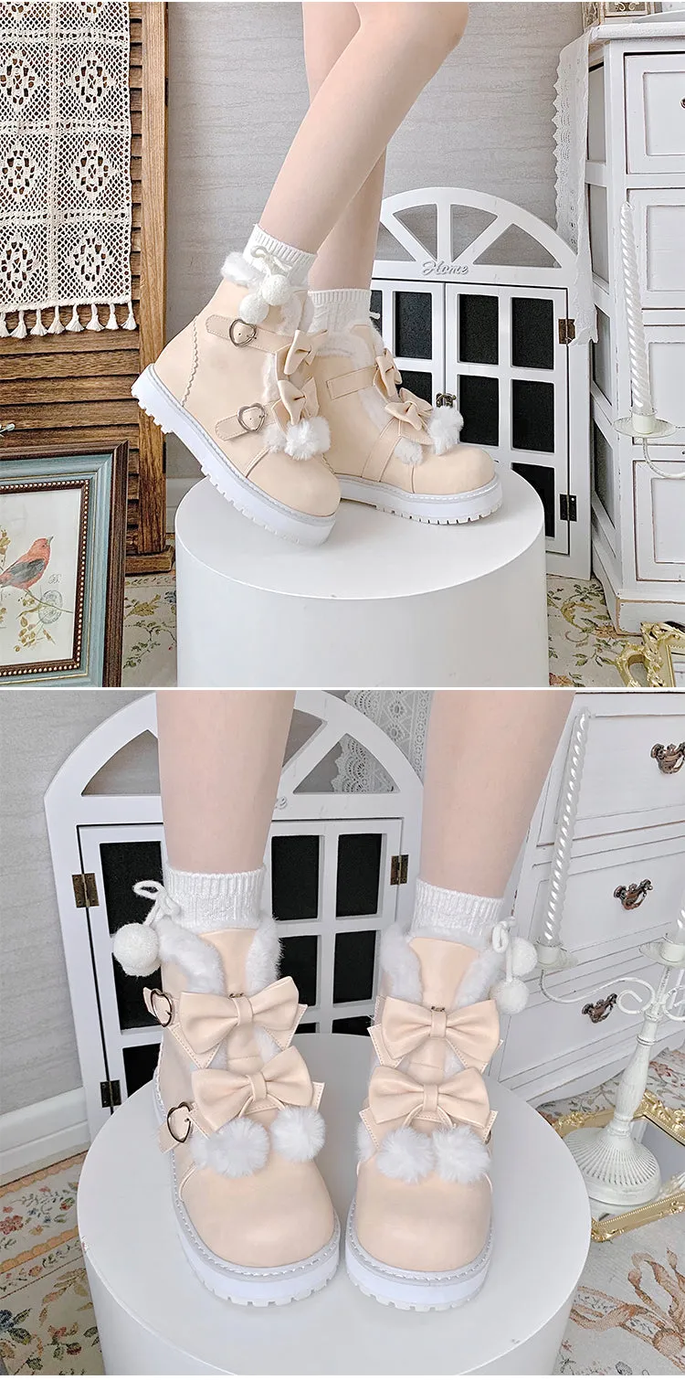 Original lolita women's shoes punk style thick sole cute