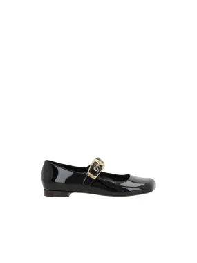 Polly Patent Leather Mary-Jane Ballerinas
