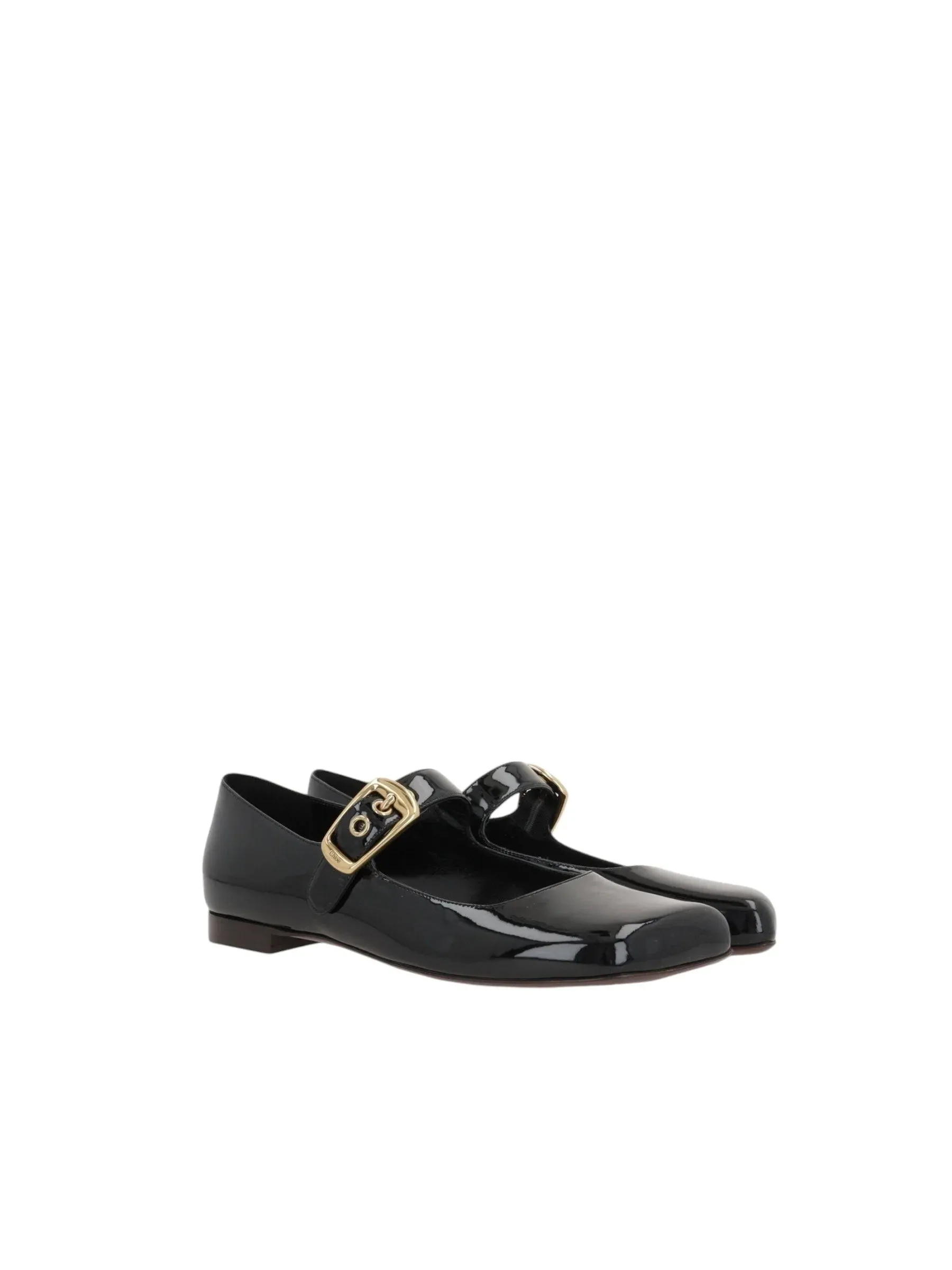 Polly Patent Leather Mary-Jane Ballerinas