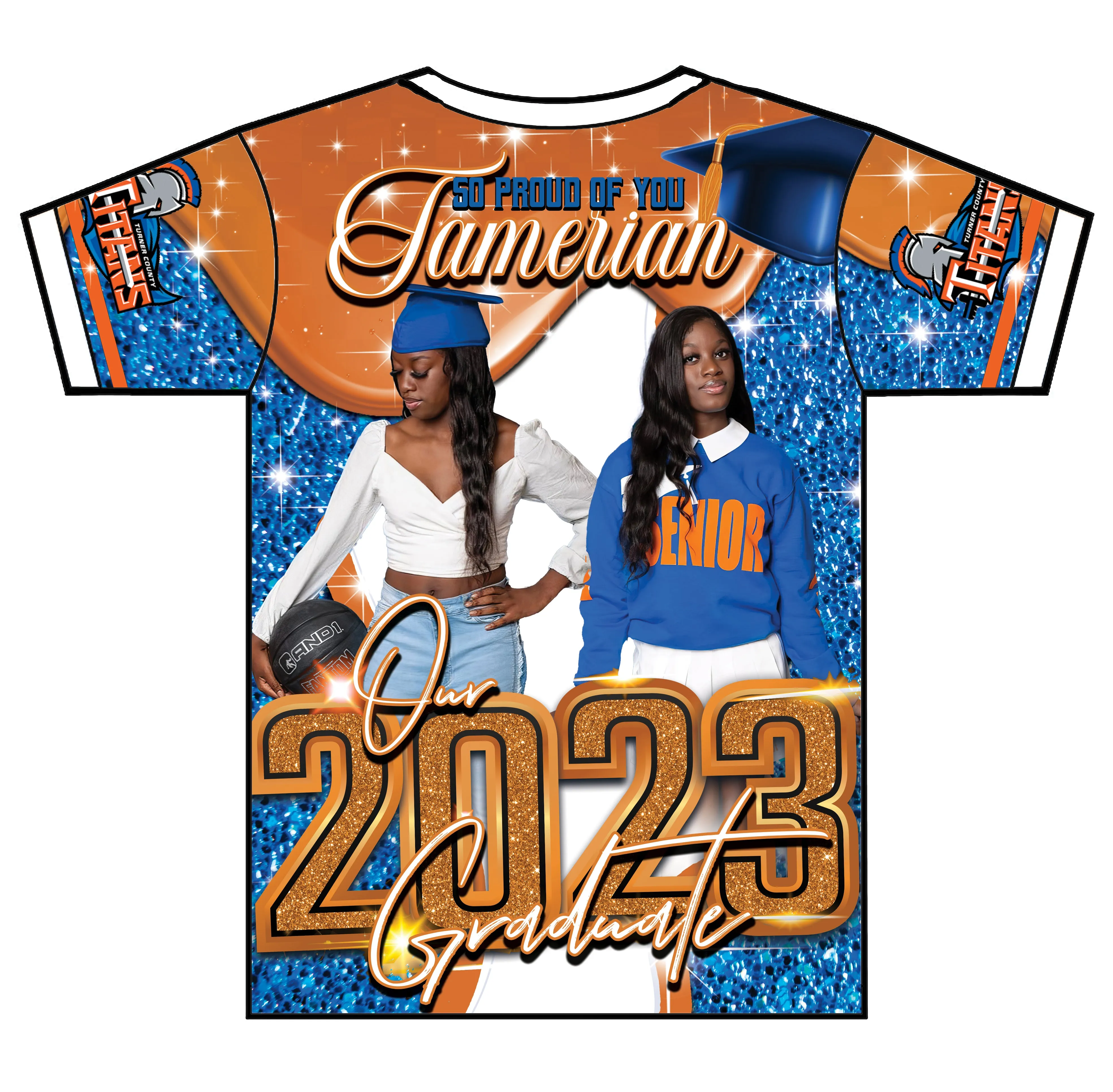 "Tamerian" Custom Designed Graduation 3D shirt