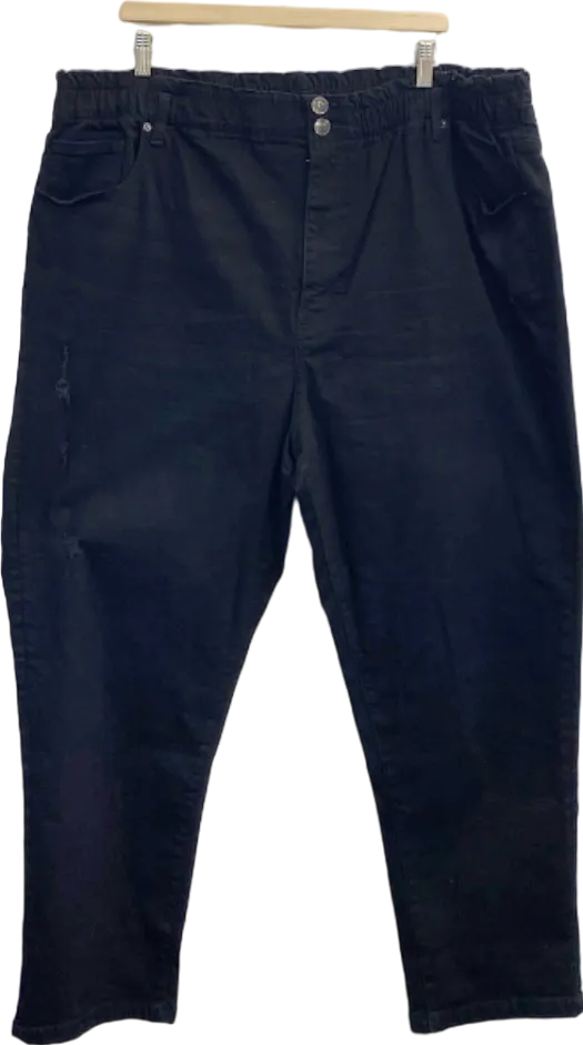 Yours Black Mom Jeans UK 24
